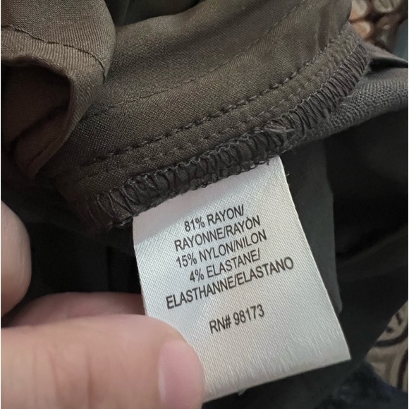 W By Worth - Dark Taupe Pointe Bootcut Trouser Size 2 - Picture 14 of 15